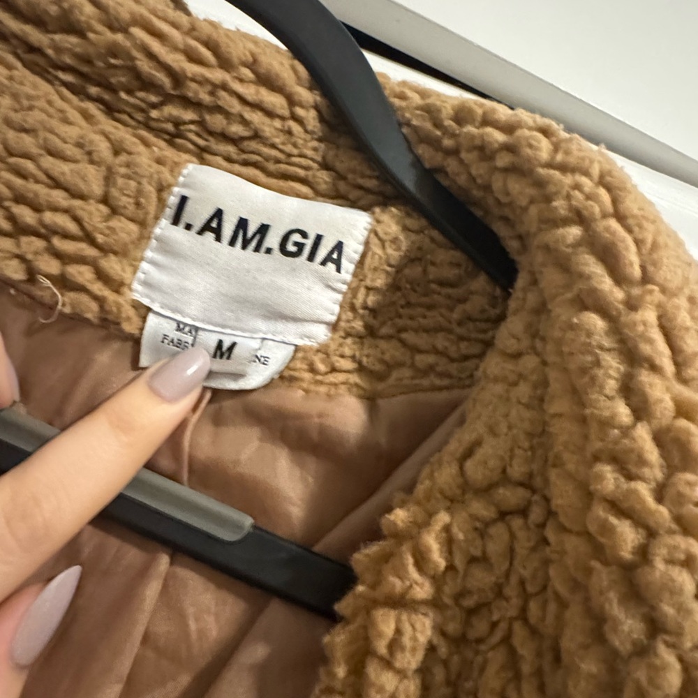 Brown teddy jacket